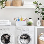 3 Packs Rustic Metal Storage Basket for Toilet Tank Top Bathroom Decoration Toilet Paper Organizing Bin Box with Handle