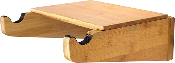 Bike Wall Mount - COR Indoor Bicycle Rack | Bamboo Bike Rack Storage with Removeable Shelf