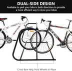 Bike Rack, Commercial 10-Bike Capacity Dual Side Outdoor Bike Rack Stand, Stable Lightweight Bike Parking Stand Floor for Front Yards, Stores, Schools, Storefronts, Workplace