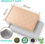 SIKADEER 28" x 22" Under Sink Mat Waterproof, Silicone Mat Kitchen Drawer Shelf and Cabinet Liner, Sink Protector for Kitchen Organizers and Storage, Boot Tray Pet Food Mats