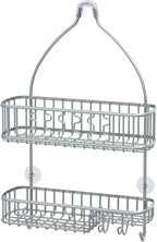 Simple Houseware Bathroom Hanging Shower Head Caddy Organizer,Silver (26 x 16 x 5.5 inches)