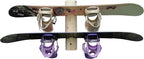 2-Place Wall-Mounted Snowboard Log Racks - Vertical Snowboard Wall Mount Garage Racks, Indoor & Outdoor Snowboarding Holders for Walls, Snowboards Storage Rack Garage - Unfinished