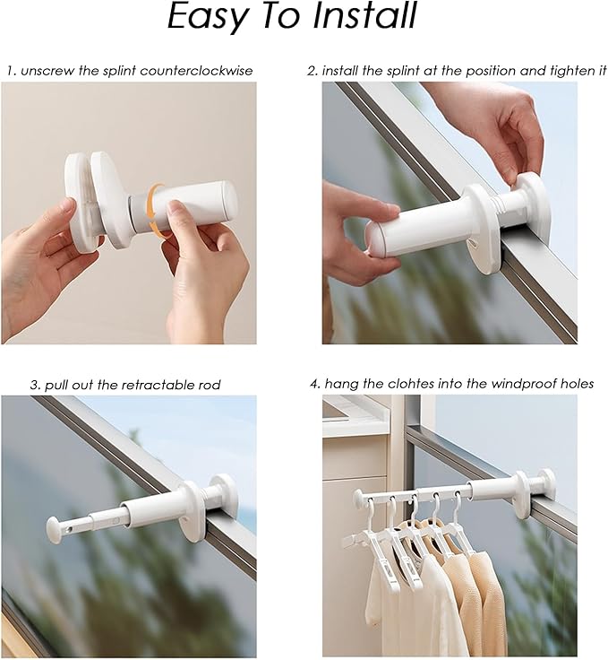 Travel Drying Rack for Clothes - Portable Hanging Rack Over The Door with Retractable Rod - Mini Size for Cruise, RV, Dorm, Apartment, Hotel Laundry