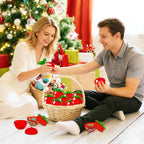 24PCS Plastic Apple-Shaped Containers with Lids,Mini Red Apple Candy Jars for Wedding Favors,Office Desk Storage & Seasonal Home Décor Gifts