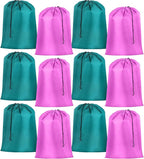 Woanger 12 Pack 28 x 45 Inch Extra Large Laundry Bags Bulk Washable Travel Laundry Bag with Drawstring Closure Large Dirty Clothes Organizer for College Dorm Home Hotel Camping(Cute Colors)