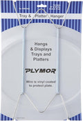 Plymor Stainless Steel Wall Mountable Tray and Platter Hanger, 14.25" H x 6.5" W x 0.875" D (for Trays or Platters 16" - 30"), Pack of 6
