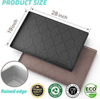 SIKADEER 28" x 19" Under Sink Mat Waterproof, Silicone Mat Kitchen Drawer Shelf and Cabinet Liner, Sink Protector for Kitchen Organizers and Storage, Boot Tray Pet Food Mats