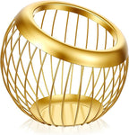 Large Capacity Coffee Pod Holders Basket, Metal Espresso Pod Holder, Coffee Bar Organizer for Counter, Kcup Storage Bar Accessories (Gold)