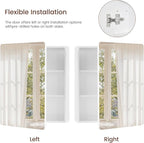 TEENFON Medicine Cabinet Mirror with 2 Adjustable Shelves, Bathroom Mirror with Storage, Recessed or Wall Mount Bathroom Cabinet, White
