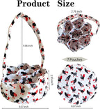 UKJENT Egg Collecting Basket, 7 Pouches Large Chicken Egg Gathering Basket, Machine Washable, Hold Different Size Eggs Collection Carrier Bag, Duck Goose Quail Fresh Eggs Collector, Farm & Home Use
