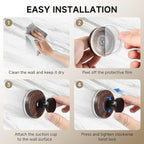 Suction Cup Hooks for Shower, 9 PCS Waterproof Towel Hooks for Bathroom Window Glass Door Adhesive Hooks, Bath Robe Looafh Wreath Hooks for Hanging, No Drill Removable & Reusable