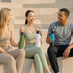 18oz Insulated Stainless Steel Water Bottle, Wide Mouth Double Wall Vacuum, Silicone Straw, Sweat & Leak Proof, BPA Free Insulated Water Flask for Travel, Keep Cold 24h Hot 12h, White