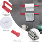 Yeebeny Red Cabinet Mount Paper Towel Holder - Stainless Steel