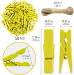 Clothes pins Yellow
