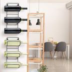 Sorbus Towel Holder for Bathroom Wall - 6 Level Wall Mounted Towel Rack Shelves for Rolled Bath Towels, Washcloths, Linens - Black Hanging Towel Racks for Bathroom, Spa, Salon, Towel Storage Organizer