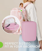 Small Lunch Box Insulated Lunch Bag for Women Men, Bento Kids Lunch Box, Compact Portable Thermal Meal Cooler Bags with Buckle Handle for Work & School, Pink 5L