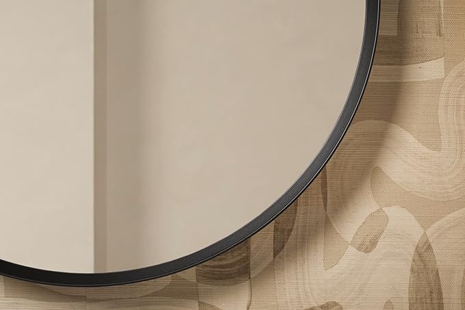 Kohler 35572-BGL Verdera® Framed Medicine Cabinet Mirror, Mirrored Interior, Adjustable Glass Shelf, Rustproof, Bathroom Storage, 24" Round Design, Moderne Brushed Gold