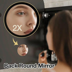 Arched Medicine Cabinet Mirror No Assembly Needed Bathroom Mirror with Storage Recessed or Surface Mount Options (Black, 31.5" L x 19.7" W)