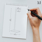 MARMOLUX ACC Free Standing Brushed Nickel Toilet Paper Holder Stand - 4 Jumbo Roll Bathroom Hardware - Standing Toilet Paper Holder - Stainless Steel Toilet Paper Stand - Brushed Steel/Black Marble