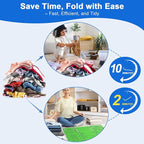 BoxLegend V3 Shirt Folder Board Tshirt Clothes Folder Folding Board Durable Laundry Sorter Helper Liner, Green