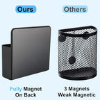 Magnetic Pen Holder,2 Pack Magnetic Dry Erase Marker Holder with Generous Compartments,Strong Magnet Storage Marker Pen Pencil Organizer for Refrigerator,Whiteboard,Locker Accessories