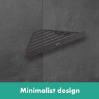 hansgrohe AddStoris Corner Basket in Matte Black 1-inch Accessories in Matte Black, 41741670