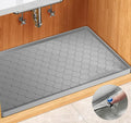 Silicone Under Sink Mat 31" x 22", kitchen Essentials and Gadgets, Shelf liner and Cabinet Protector, Home Organizers and Storage, Waterproof Bathroom Tray