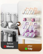 Larger Cup Organizer for Stanley Water Bottle, Kitchen Storage for Hydrojug Traveler 40 oz and Brumate Era 40 oz, Pantry Organizers and Storage for Simple Modern 40 oz Gifts (Larger-8-bottle)