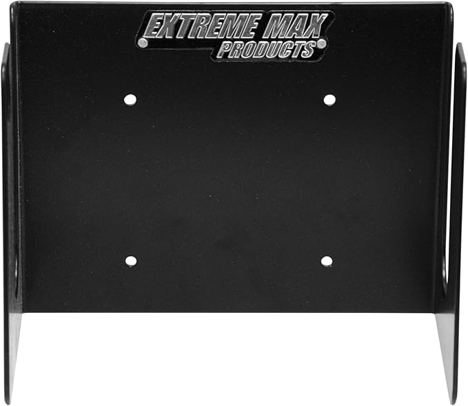Extreme Max 5001.6681 Dirt Bike Stand Holder – Wall-Mount Aluminum Rack for Garage, Shop, Race & Enclosed Trailers, Toy Haulers – Black