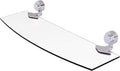 Allied Brass 433/18 Venus Collection 18 Inch Glass Shelf, Polished Chrome