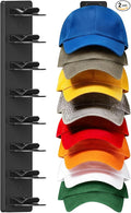 Vocanoe Hat Organizer for Baseball Caps, 1 Pack Hat Rack for Wall Strong Adhesive, Multilayer Hat Storage Holder, Wall Mounted Cap Racks for Closet Door and Bedroom