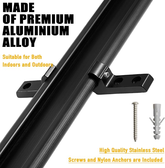 CyclingDeal Bike Wall Mount Rack - Adjustable Indoor Outdoor Storage Vertical Cycling Hook Hanger Organiser - Safe & Secure for Storing MTB Road Bicycles in Garage or Home - Upgraded 5 Bikes