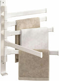 Swivel Towel Rack BSELUTNGY - Durable Space Saving Towel Racks for Bathroom Outdoor for Pool Over The Door Towel Rack Ideal for Balconies Cabinets Kitchens Perfect for Any Decor Style
