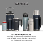 THERMOS ICON Stainless Steel Food Jar with Spoon, 16 Ounce, Matte Stainless