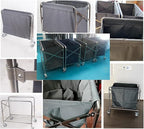 350-400L Large Capacity Commercial Laundry Cart Replacement Bags, Laundry Cart Oxford Cloth Liner Bag, Removable Waterproof Bag(B,77 * 44 * 60cm)