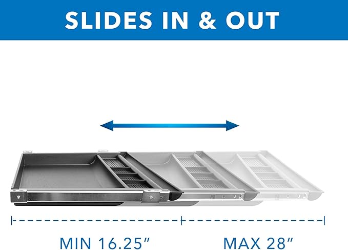 MOUNT-IT! Large Under Desk Pencil Drawer | 21.25” W, Ball Bearing Slide-Out Organizer for Office Supplies, Paper & Pencils | Fits Desks Over 1” Thick, Adjustable Extension 16.25”–28”