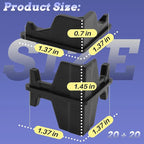 Post Inserts Connectors - PP Plastic, Injection Molded, Sturdy Support - Black, 20 Post Corner Connectors and 20 Post Caps, Compatible with Whalen and Costco 5 Shelf Shelving Unit