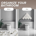 Wall Toilet Paper Holder for Extra 10 Rolls, Iron Wall Mount Toilet Roll Holder, Cloud Floating Toilet Paper Storage Rack, Metal Paper Roll Towel Holder Bathroom Decor Tissue Holder Shelf