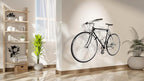 SELVA Rack - Wooden Wall Mount for Bicycle. in Different Sizes and 3 Colors: Natural, Black and White (White, 11" 13/16)