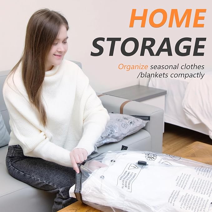 Fast-Charging Wireless Pump and 18 Pack Vacuum Compression Storage Bags,Multi-Size Combo 70% Space Saving for Clothing, Bedding & Seasonal Storage & Space Saver for Luggage