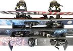 TRAPSKI Lowpro Series Ski and Snowboard Rack Inserts for Rooftop Cargo Box Marine Grade HDPE Plastic | Premium Strap Included | 3 Year Warranty | Made in the USA (LOWPRO5-XL)