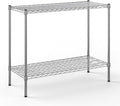 18" Deep x 42" Wide x 34" Height Wire Shelving Kit | 2-Tier | NSF Commercial Storage Rack Unit