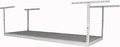 SafeRacks – 3x8 Overhead Garage Storage Rack - Height Adjustable Steel Overhead Storage Rack - 500 Pound Weight Capacity (White, 12"-21")