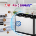 Utensil Holder,Stainless Steel Caddy Counter,Spoon holder,4 Compartments Silverware Caddy,Capacity Flatware Spoon Fork Tool Cutlery Holder