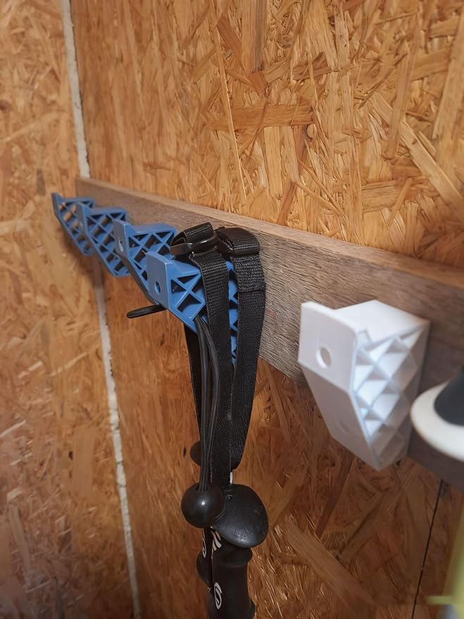 Wall Mounted Ski Storage Rack for Home, Garage Organization