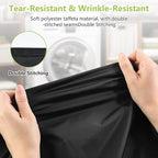 OTraki 20 x 24 inch Laundry Bag 2 Pack Travel Laundry Bags Medium Washable Dirty Clothes Bag Organizer with Drawstring Closure for Camp Fit Laundry Hamper Drying Do Not Exceed 176℉ Black