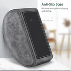 Large Remote Control Holder with 5 Compartments, KENOBEE Anti-slip Desktop Caddy Storage Organizer for Phone, Remote Controllers, Office Supplies, Makeup Brush, Media Accessories,Gray