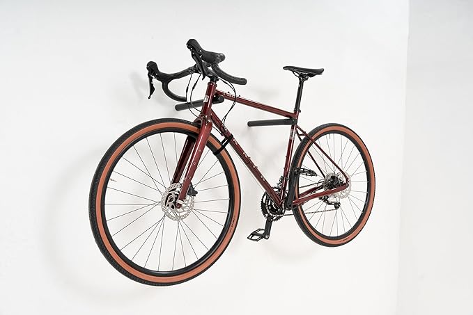 SELVA Racks - Wooden Bike Wall Mount. in 2 Sizes and 3 Colors: Natural, Black and White (Black, 11" 13/16)