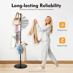 Freestanding Spiral Scarf Rack Stand, Metal Scarf Display Holder with Heavy Base, Scarf Organizer for Closet, for Clothing Store, Apartments, Locker Rooms
