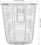 Cabilock Dishwasher Chopstick Basket with Hooks, Stainless Steel Kitchen Utensil Holder, Cutlery Organizer for Chopsticks Spoons Forks Straws, Small Hanging Silverware Drying Rack